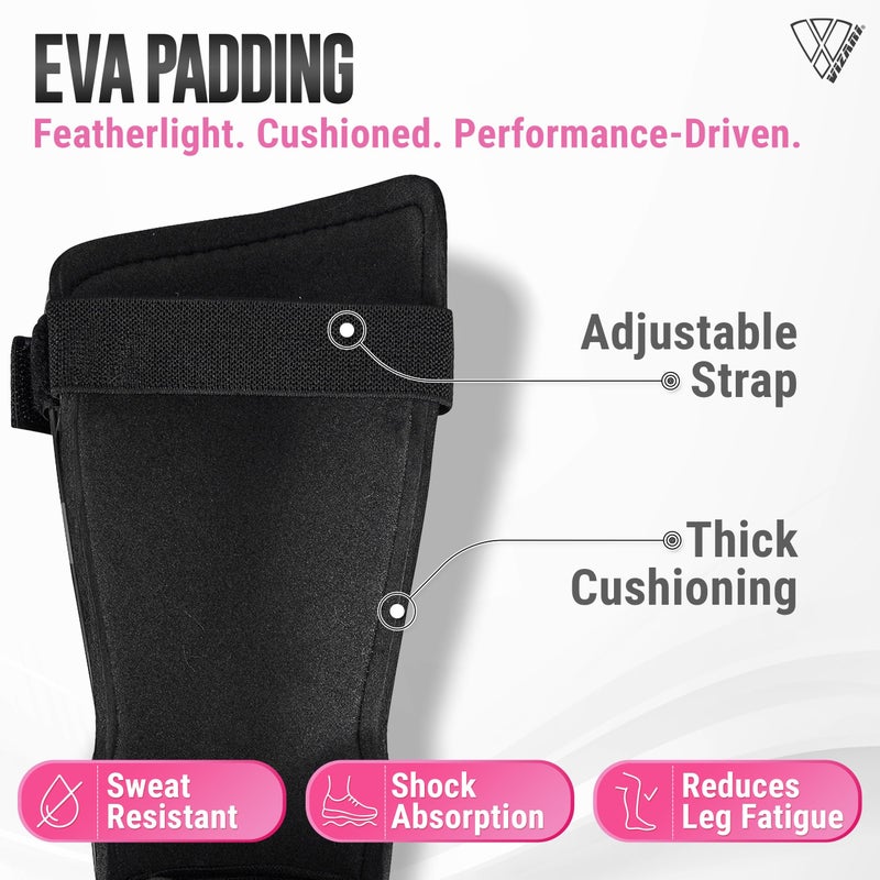 VIZARI Malaga Soccer Shinguard | Durable Soccer Shin Guard with Tough Protection & Elastic Straps | Breathable, Moisture-Wicking Youth Soccer GearProduct - Image 4